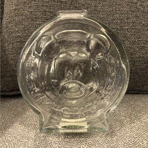 Mickey and Minnie Glass Coin Bank